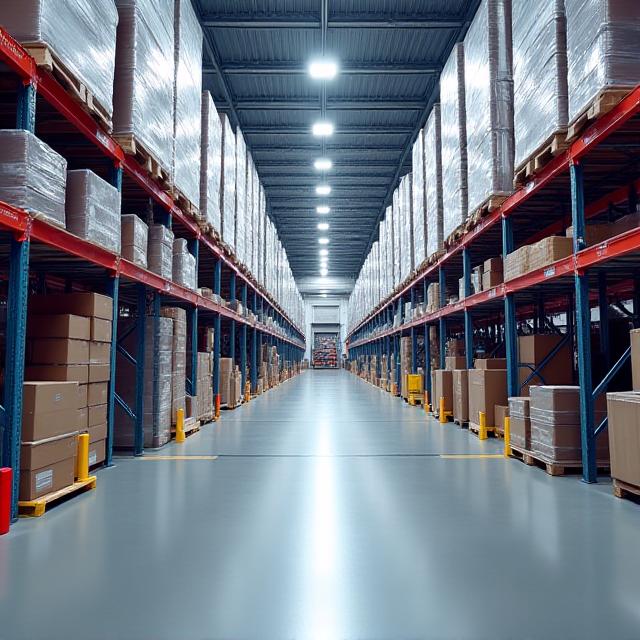 Modern logistics distribution center and warehouse